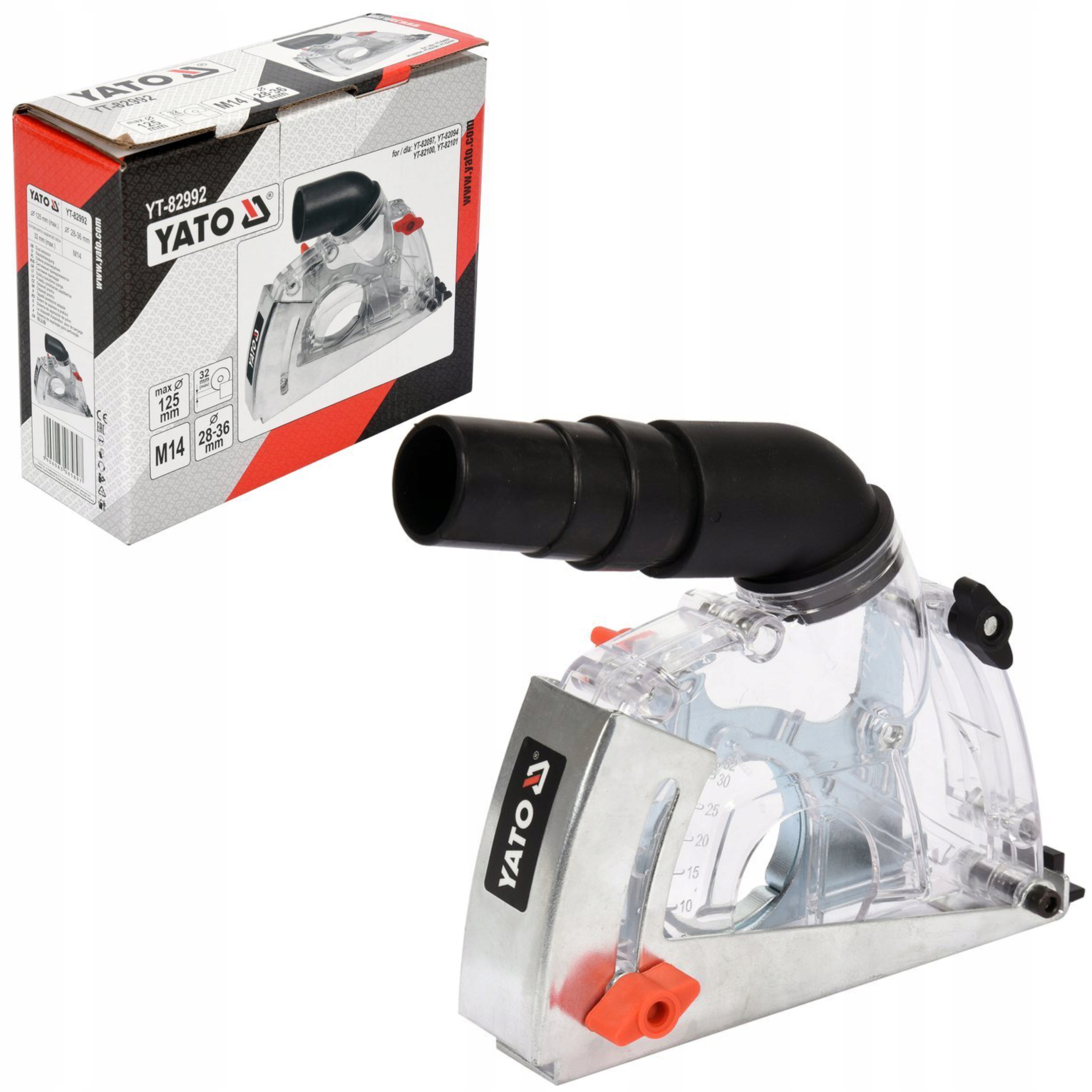 Yato Protiprachová Krytka S Odsáváním Prachu Pro Řezání Bruskou 125 mm