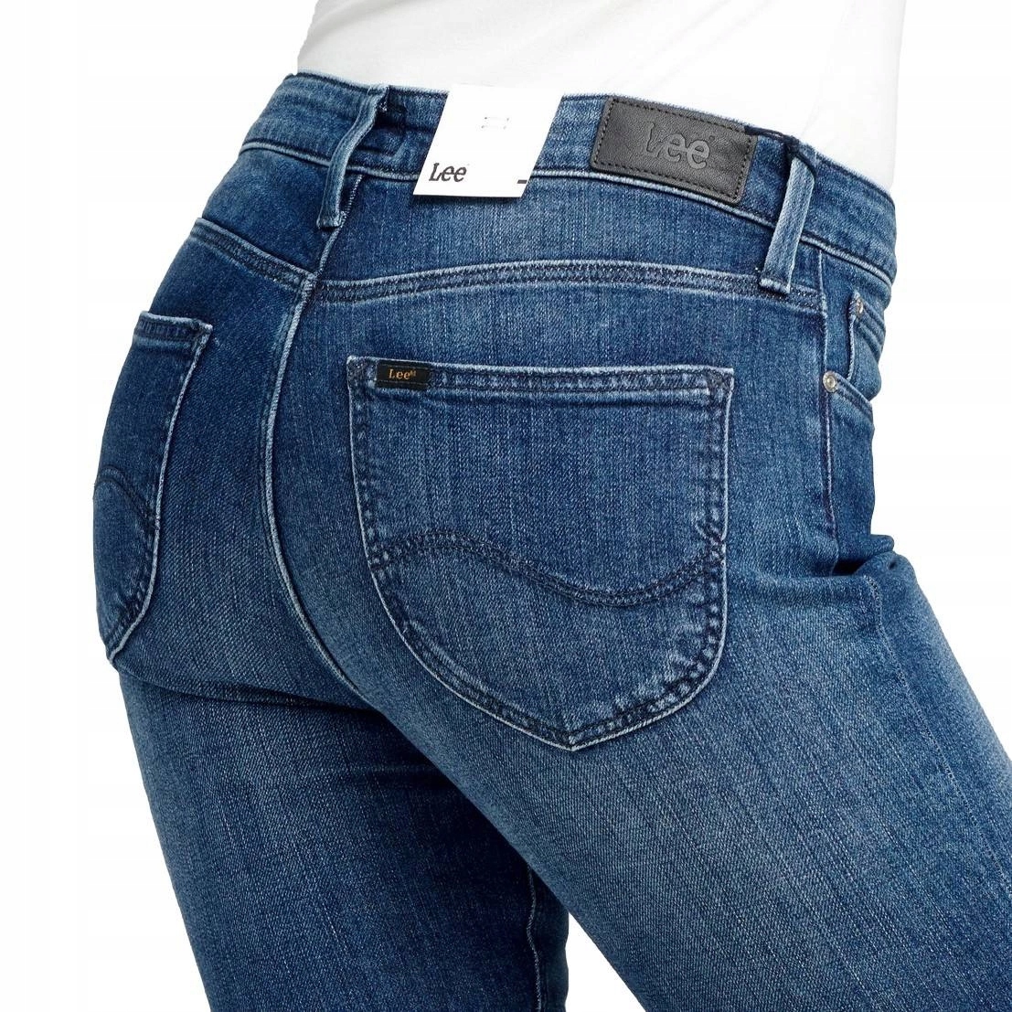 Dámské slim džínové kalhoty Lee Elly Slim Fresh Worn L305IQXN 25/31