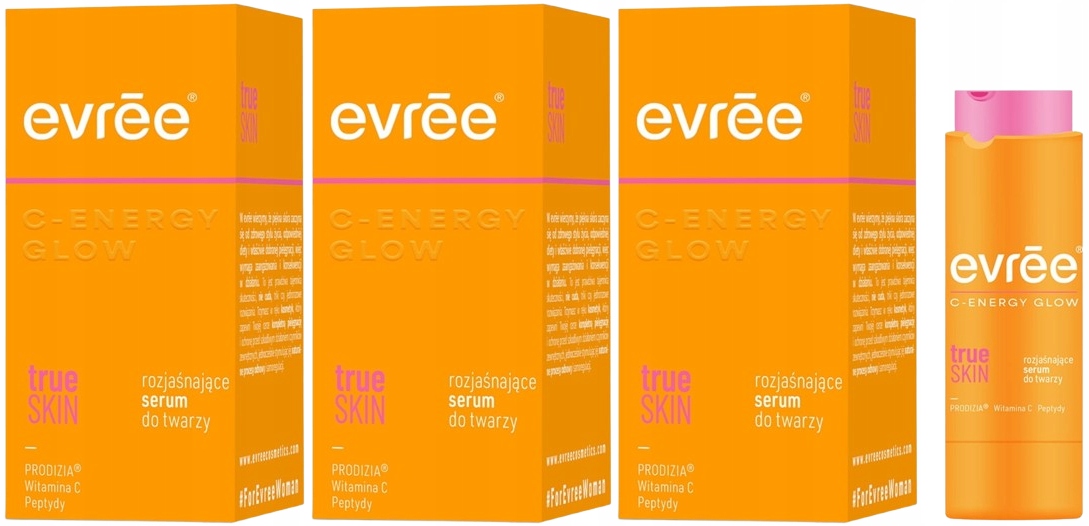 3 kusy C-Energy Glow Rozjasňující sérum na obličej 25 ml Evree Vitamín C