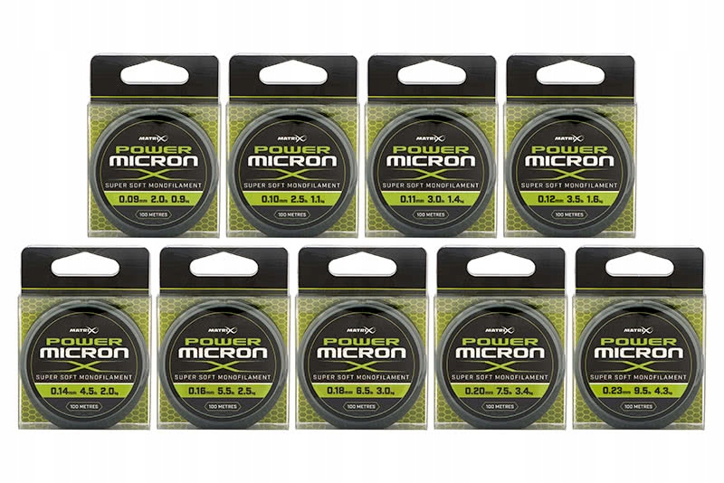 Matrix Power Micron X 0.20mm 3,4kg 7.5lb 100m Żyłka Przyponowa Matrix GML03