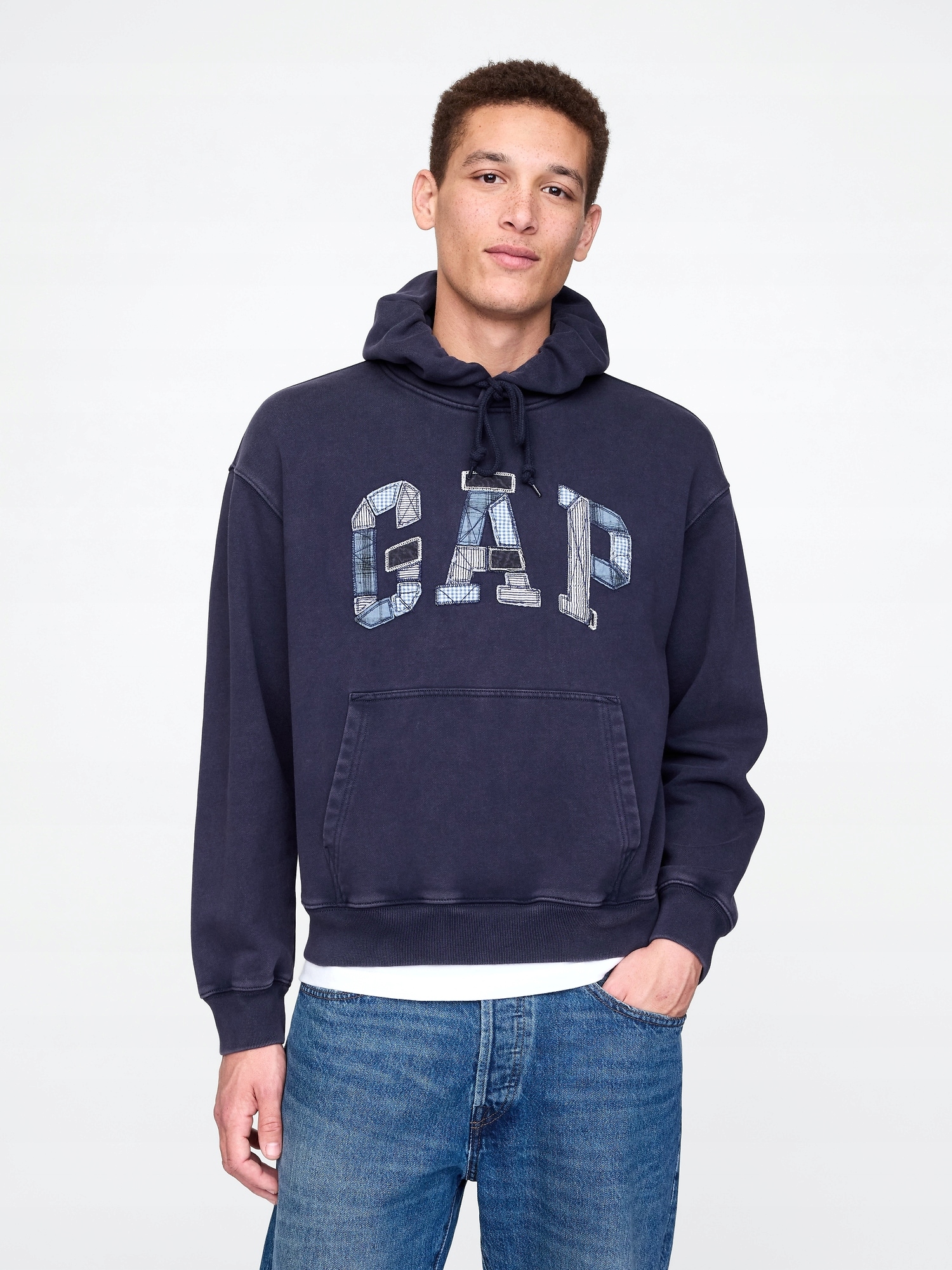 Oversize mikina Patchwork Logo