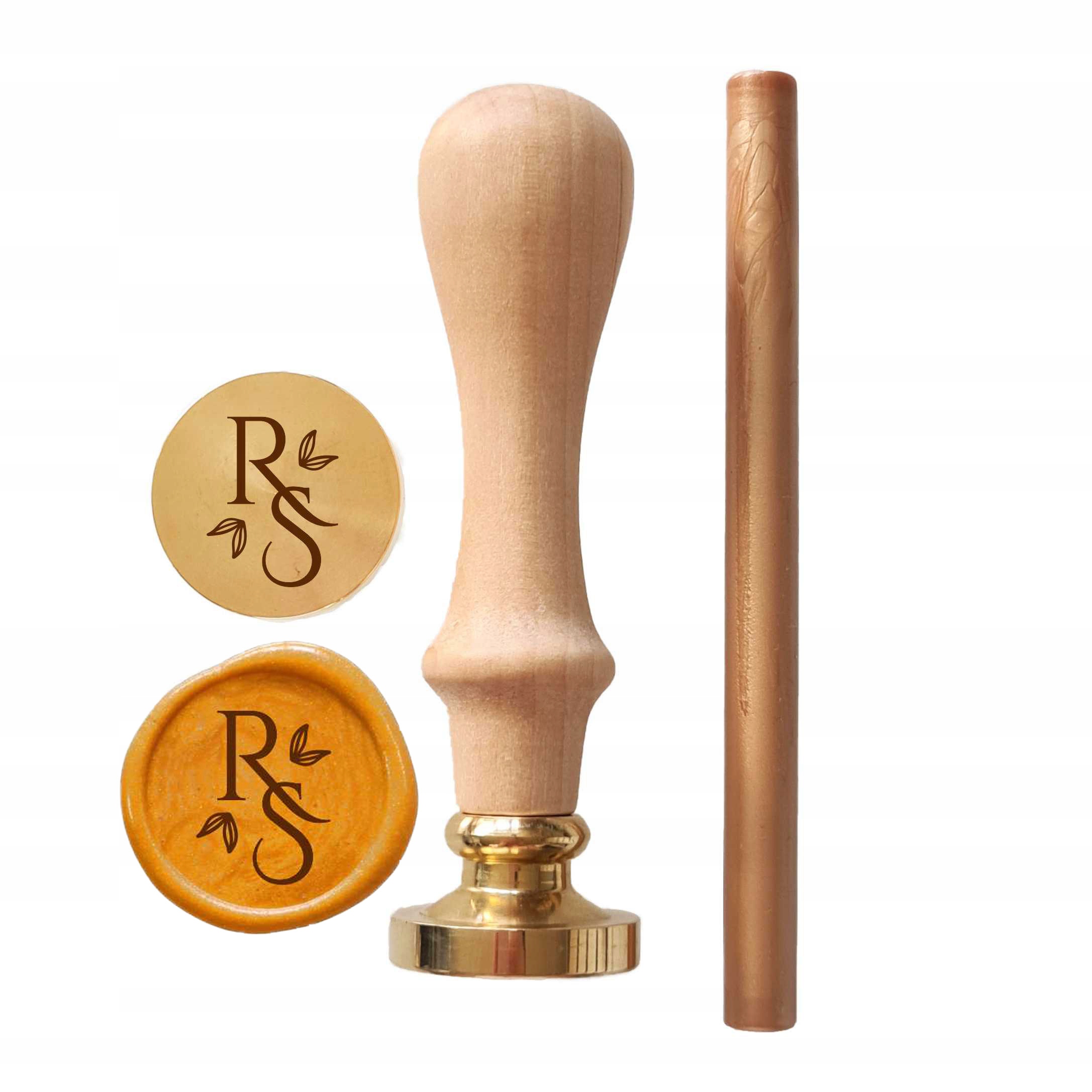 Svatební razítko na lak s hotovými lakovými odrazy 50 kusů Iniciály Logo