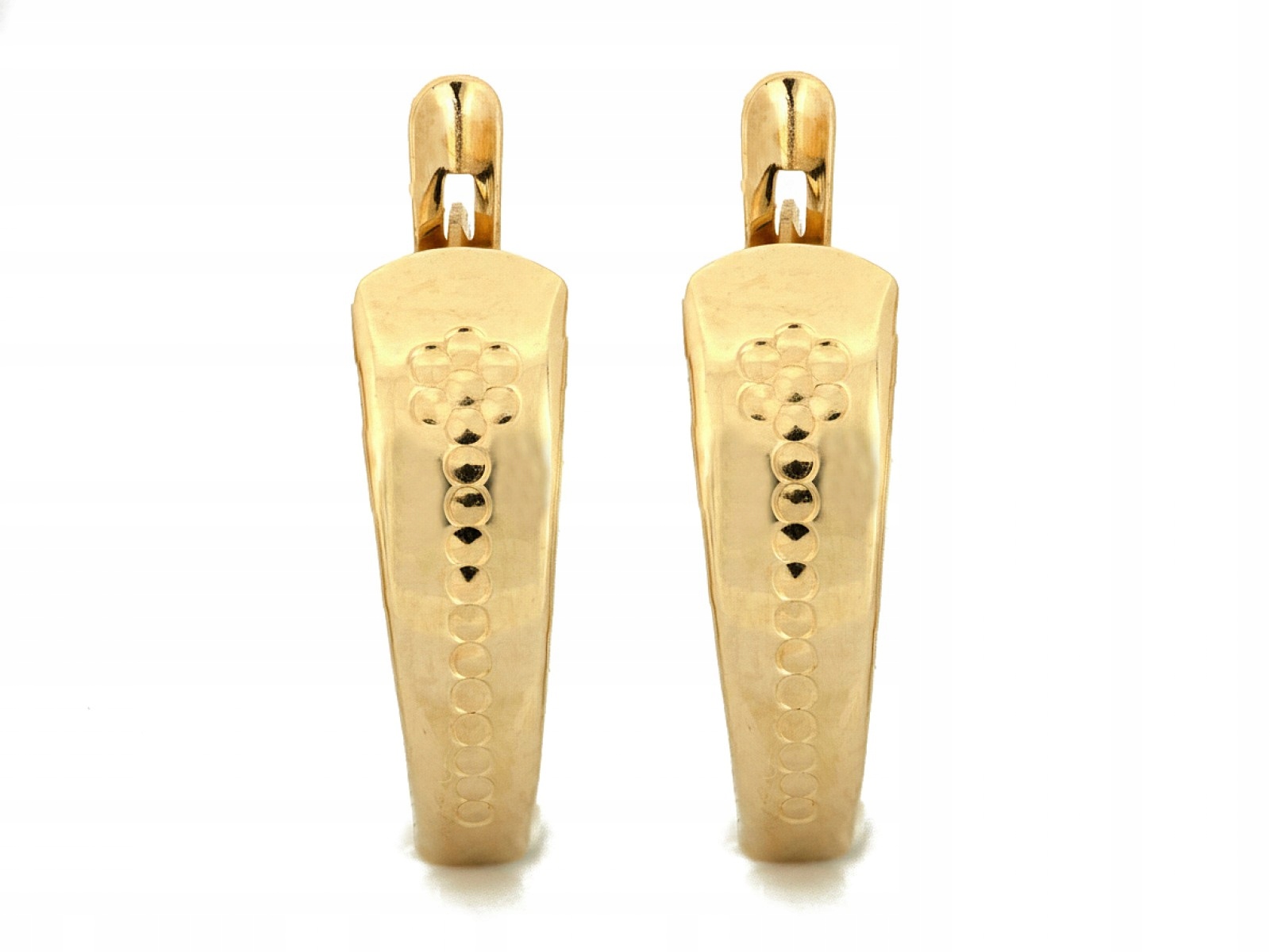 Dámské náušnice ze zlata 585, značkové, módní vzor