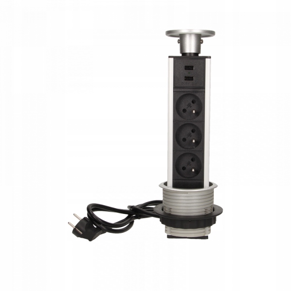 Elektrická Zásuvka na pracovní desku Orno černá