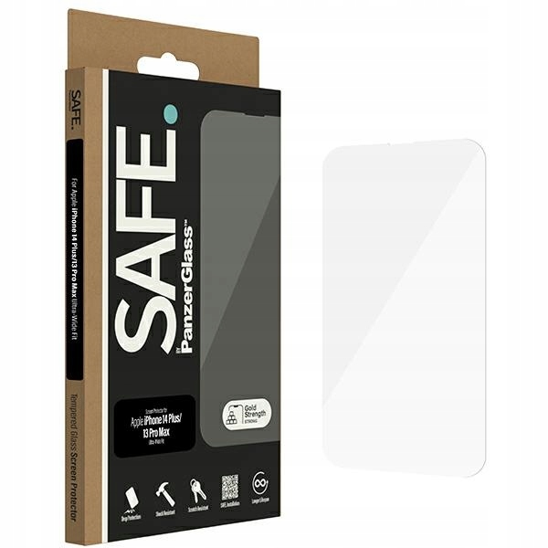 Szkło hartowane do iPhone 14 Plus 13 Pro Max Safe by PanzerGlass Ultra-Wi