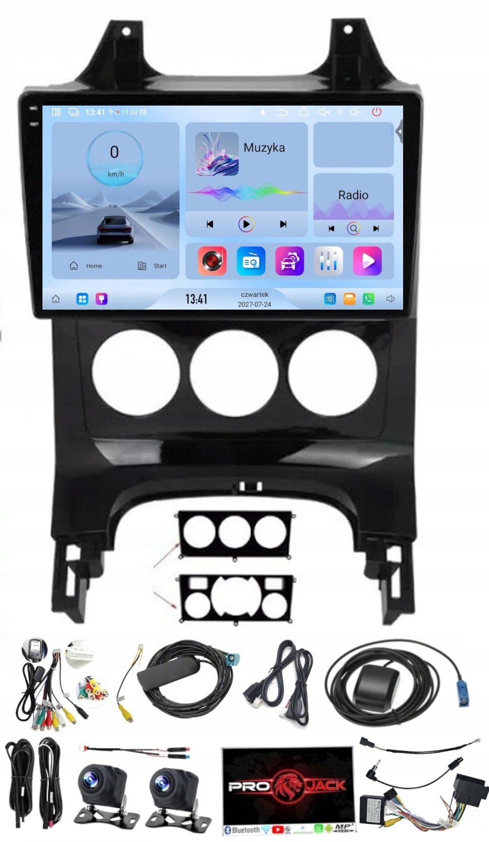 Rádio Navigace Carplay Gps Android Peugeot 3008 2009-2015 4GB 64GB Sim