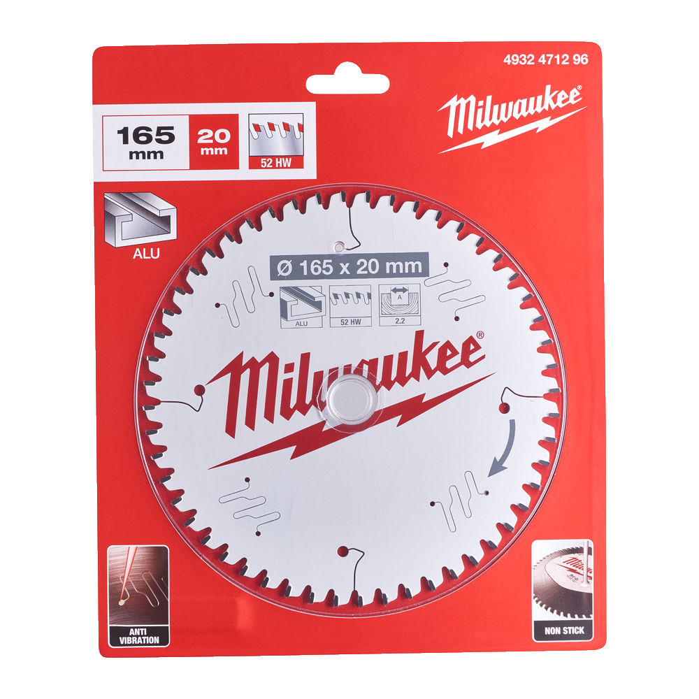 

Tarcza widiowa do Alu 165 20 2.2 52z Tf Milwaukee