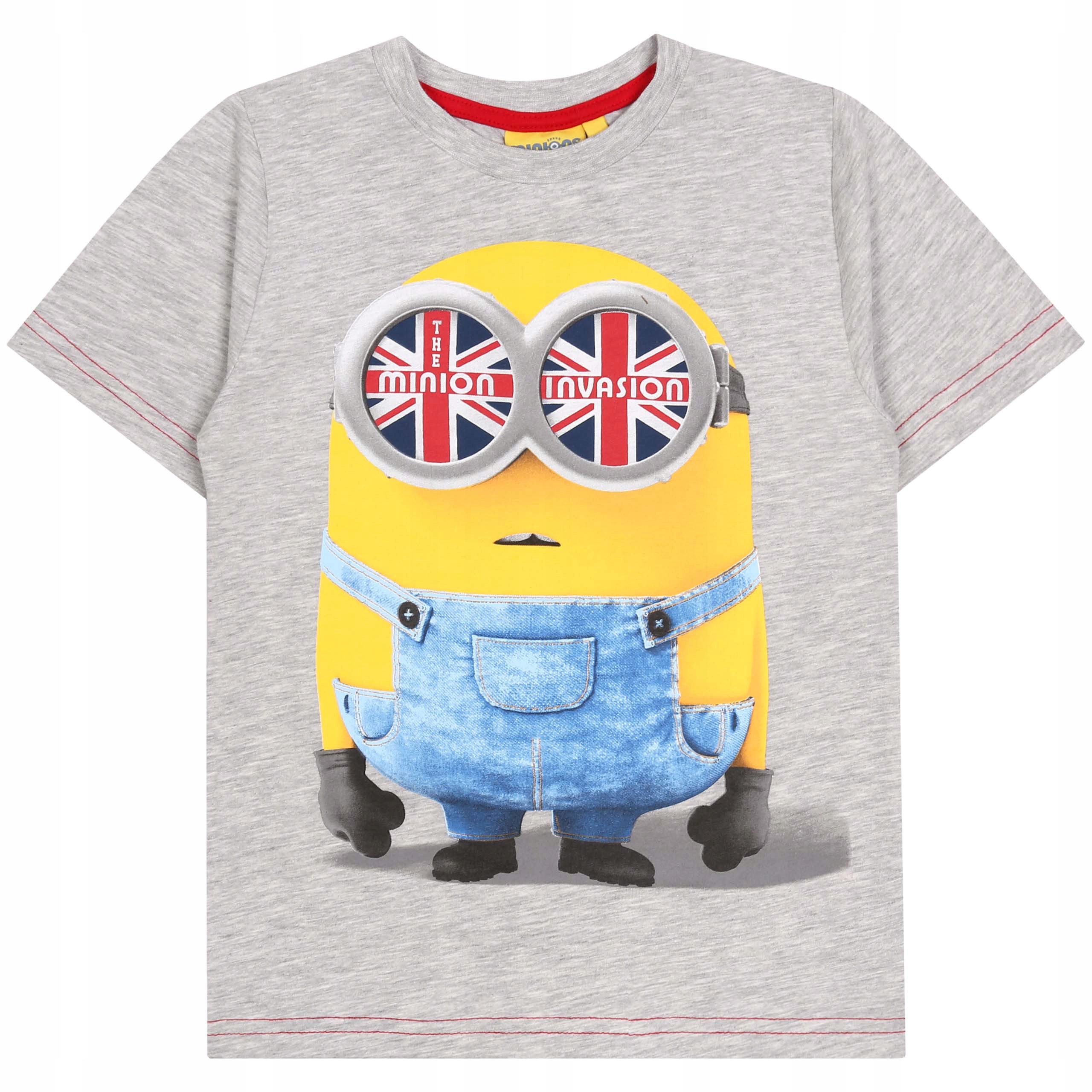 

Szary koszulka z nadrukiem Minionka 116 cm