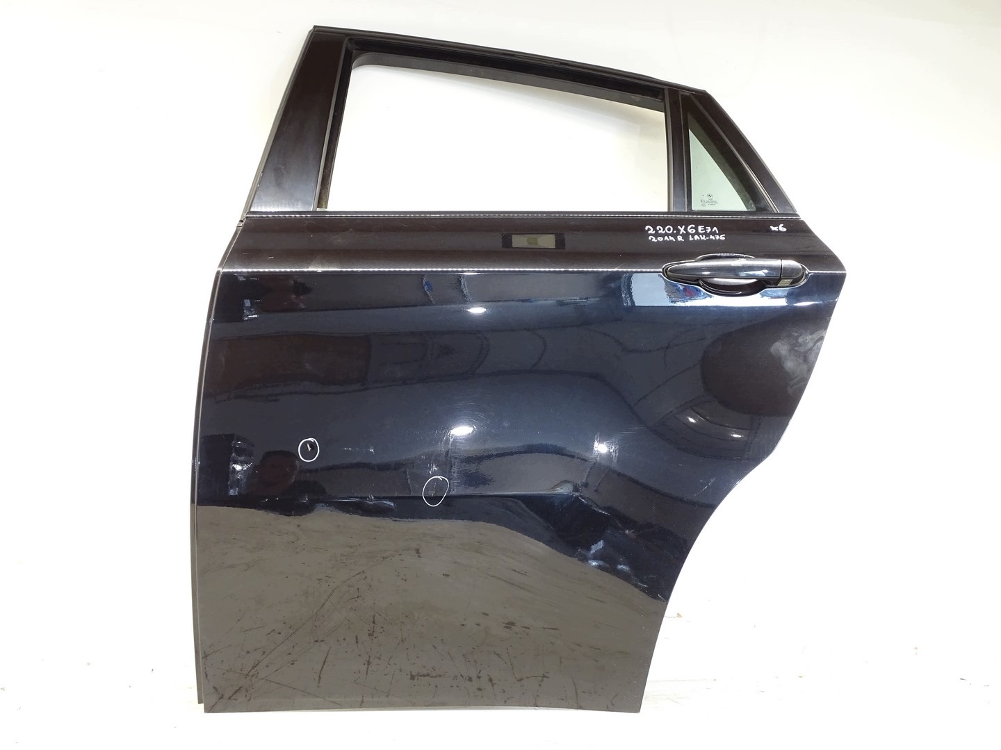 door left rear part left TYLNIE BMW X6 E71 475 BLACK SAPPHIRE
