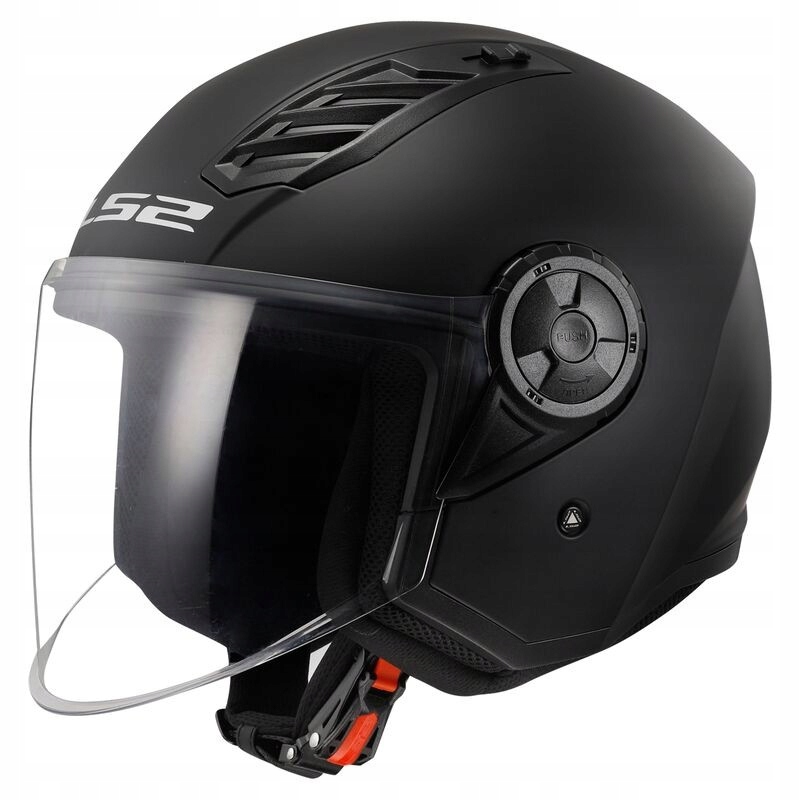 LS2 OF616 Airflow II Solid Matt Black otvorená prilba na skúter S