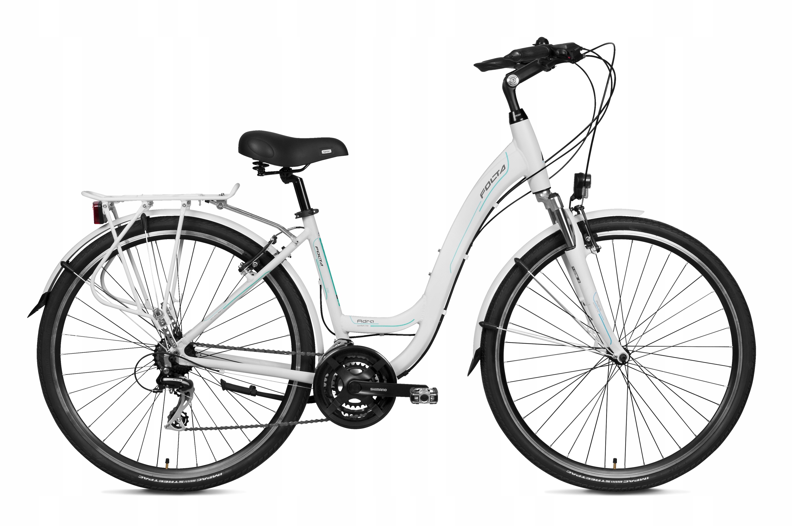 Rower Damski Miejski Folta Adra 28" Aluminiowa Rama 18" Biały Na Miasto