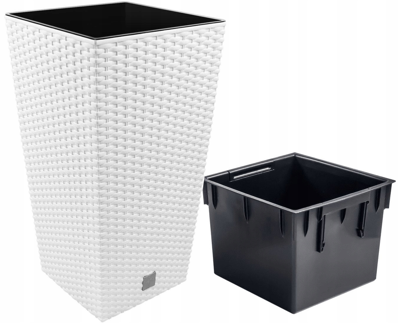 Doniczka wysoka ratanowa DRTS225 16,3l z wkładem