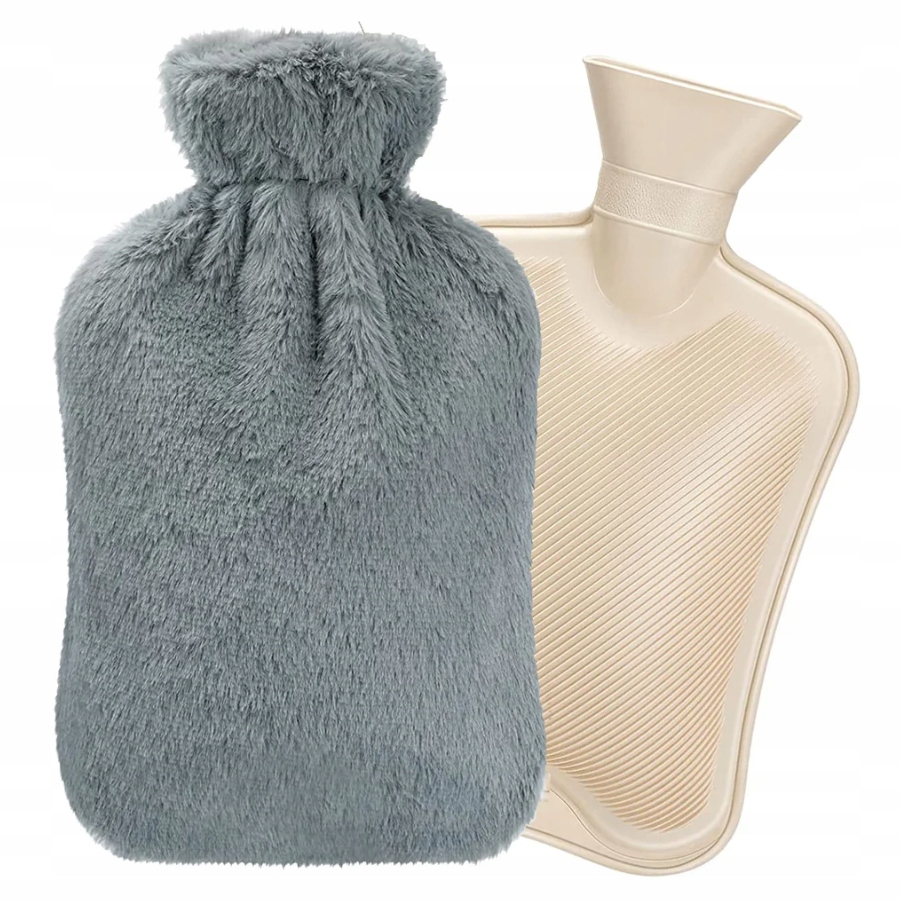 

Termofor gumowy w pluszowym pokrowcu, duży, 2L