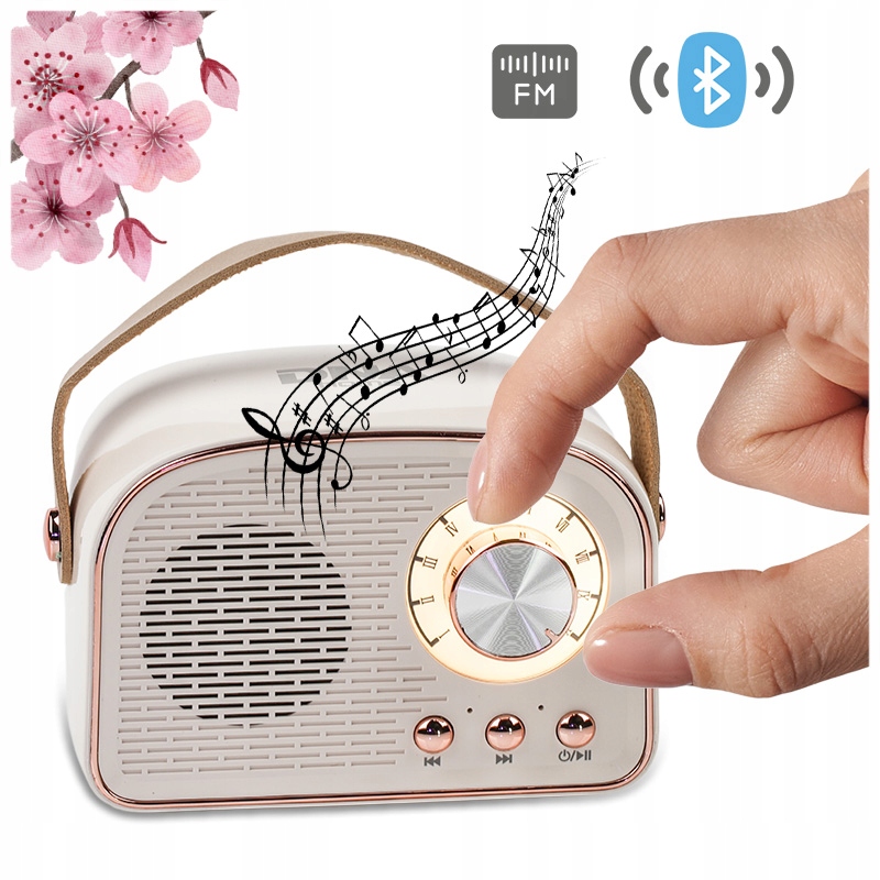 BEZPRZEWODOWY GŁOŚNIK BLUETOOTH PRZENOŚNY RADIO FM USB MP3 KUCHENNE RETRO Model RR1