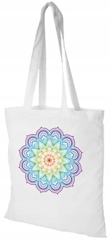 

Tęczowa mandala torba na zakupy