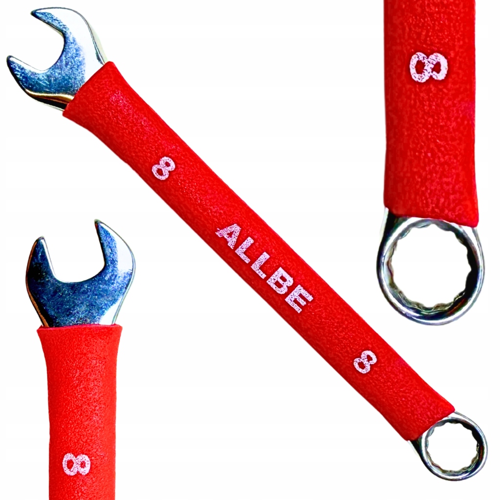 Klucz Płasko Oczkowy 8mm Stal Crv Klucze Płasko Oczkowe Cr-V Mocny Solidny