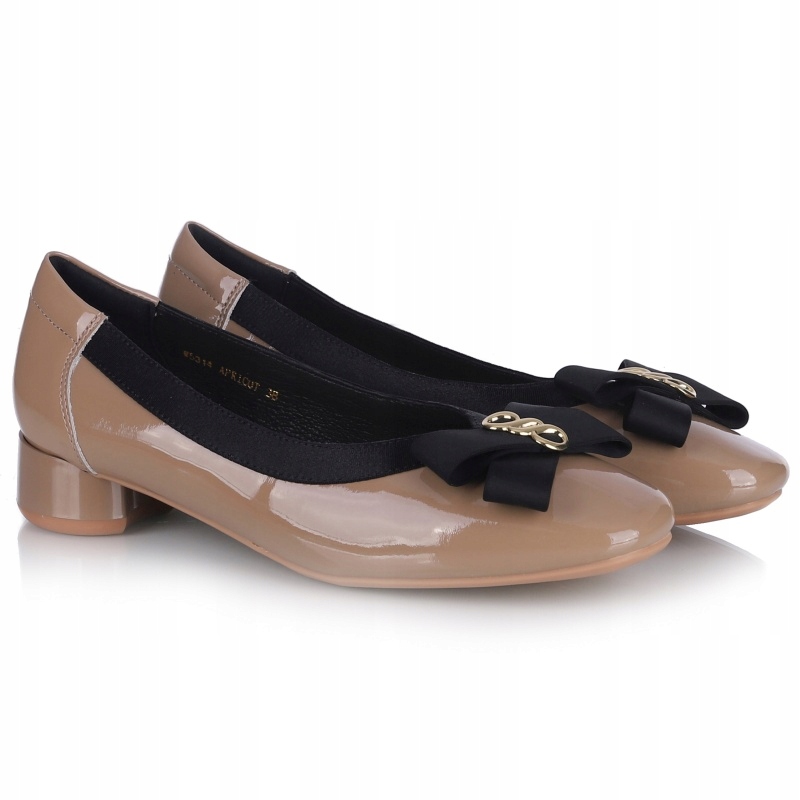 Dámské baleríny Loretta Vitale W5314 Apricot cappuccino Kůže VEL.36