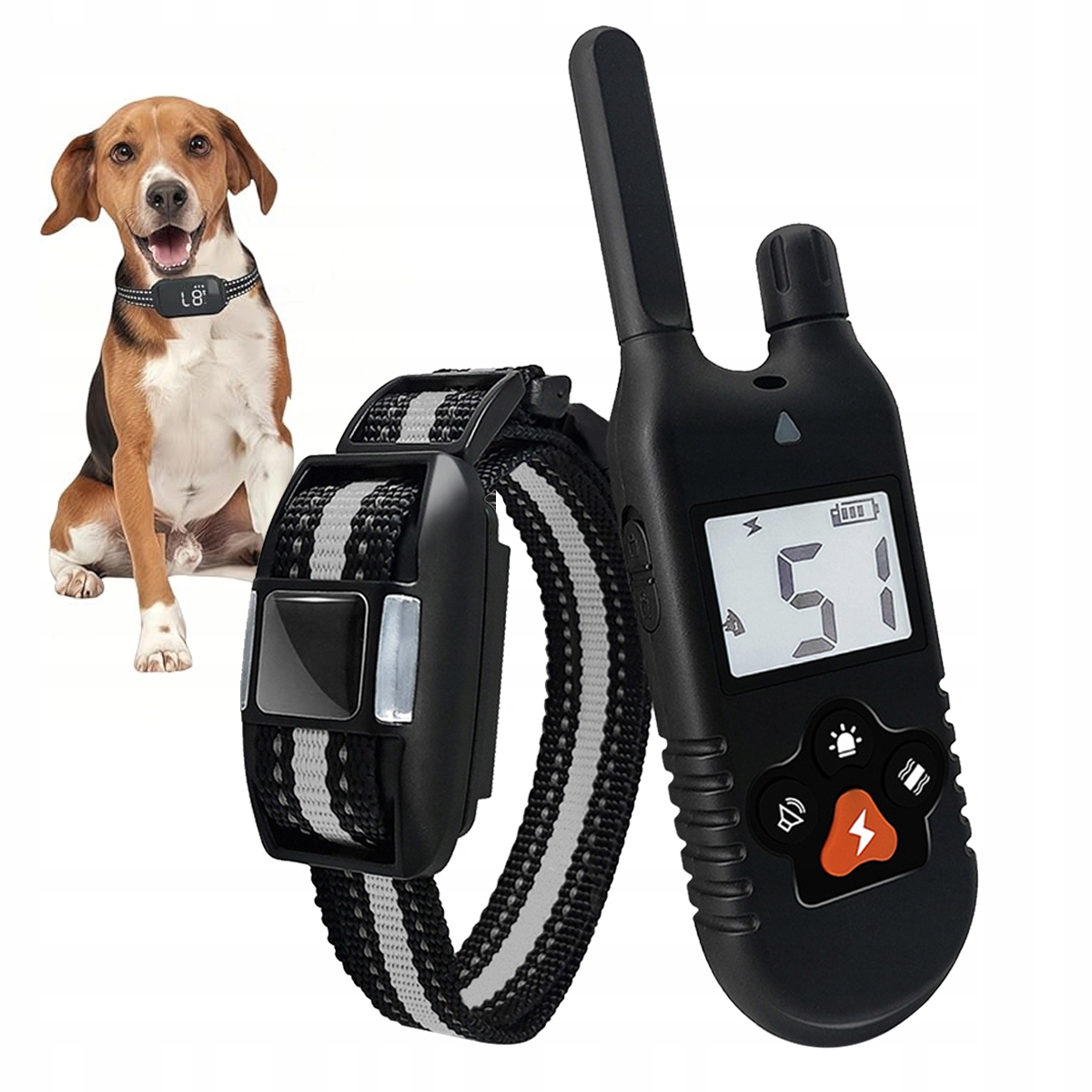 Levně Elektrický výcvikový obojek pro psa, voděodolný, výcvikový obojek pro psy Pilot