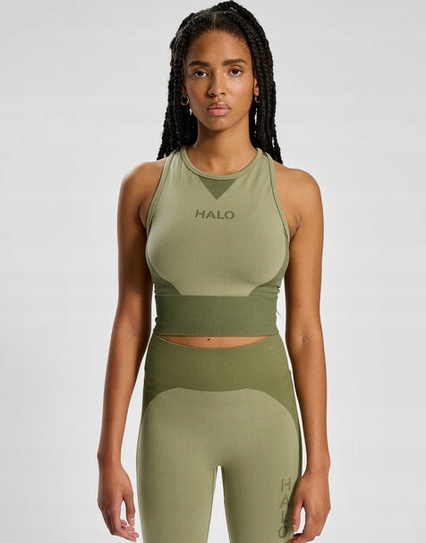 Halo Top Sportowy Logo Khaki Qak Hmr__m/l