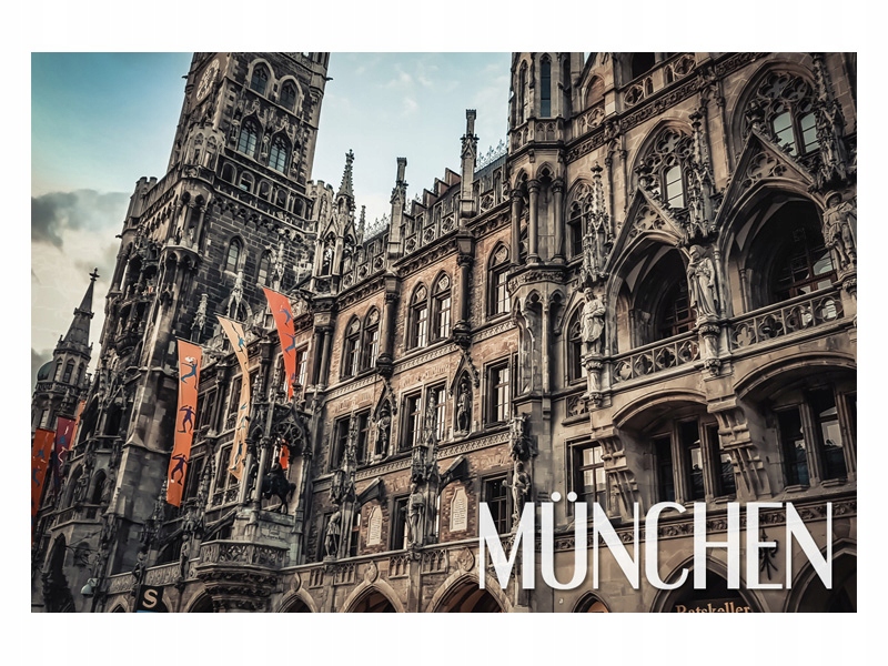 

Monachium Architektura Magnes na lodówkę