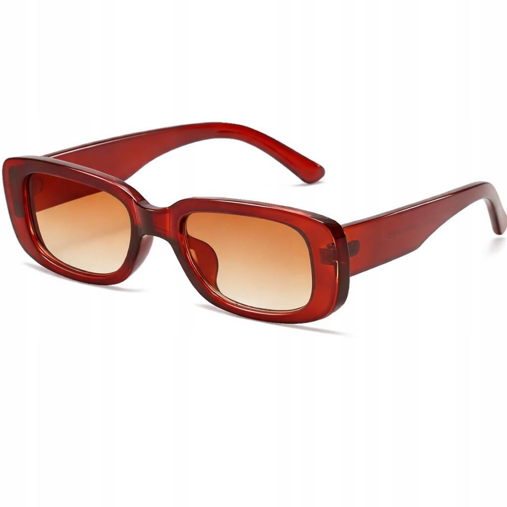 Dámské a pánské obdélníkové sluneční brýle Osagama UV400 hnědé