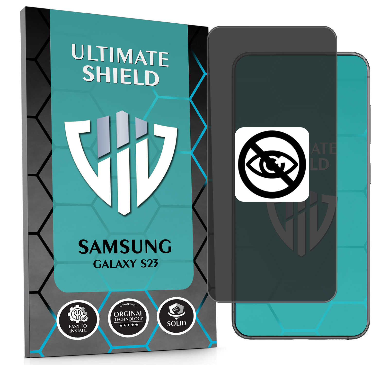 Szkło 5D Privacy Private Anti-spy Do Samsung Galaxy S23 Hydrożelowa Matowa