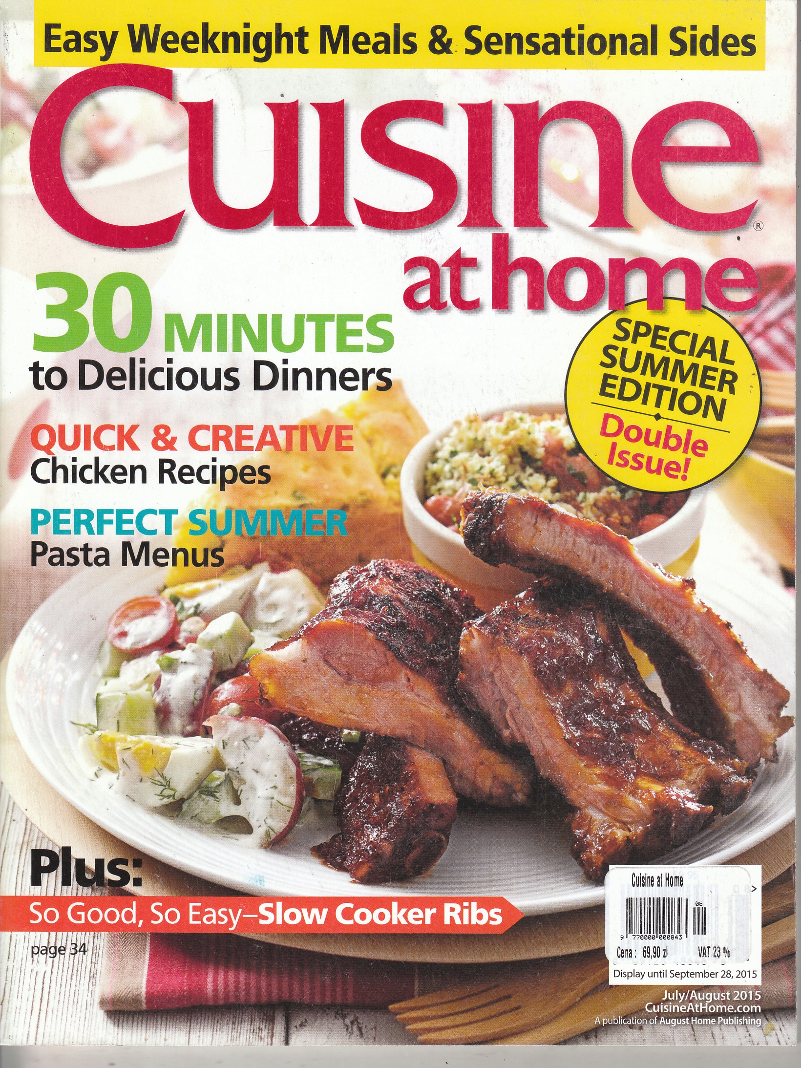 CUISINE AT HOME 7-8/2015 USA Kulinarny