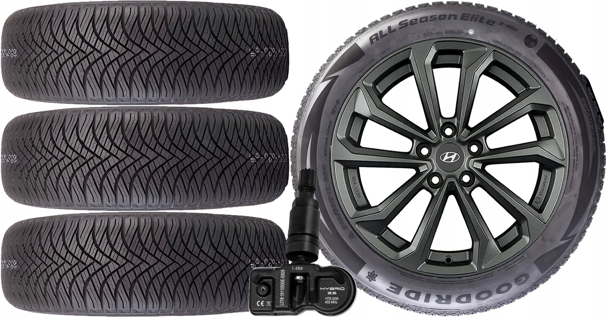 Нові колеса HYUNDAI Tucson Goodride 225 / 60R17 TPMS