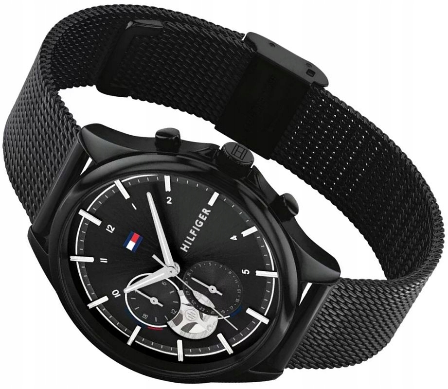 Módní Pánské Hodinky Tommy Hilfiger 1782485 Quinn Černé, Originál