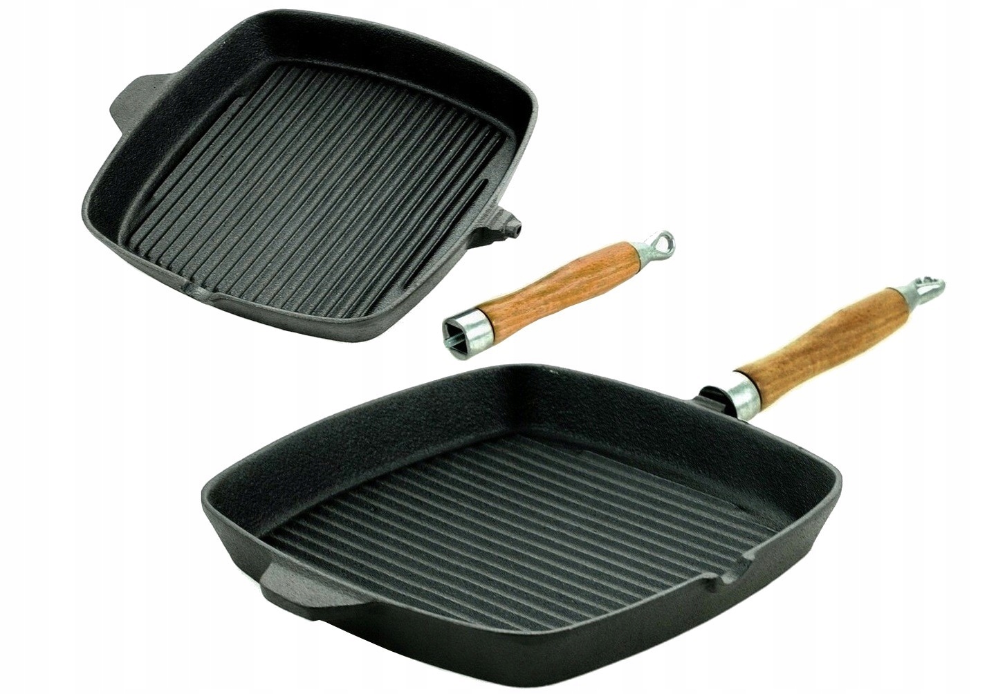 

Patelnia Grillowa 26 cm Żeliwna Grill Indukcja Gaz