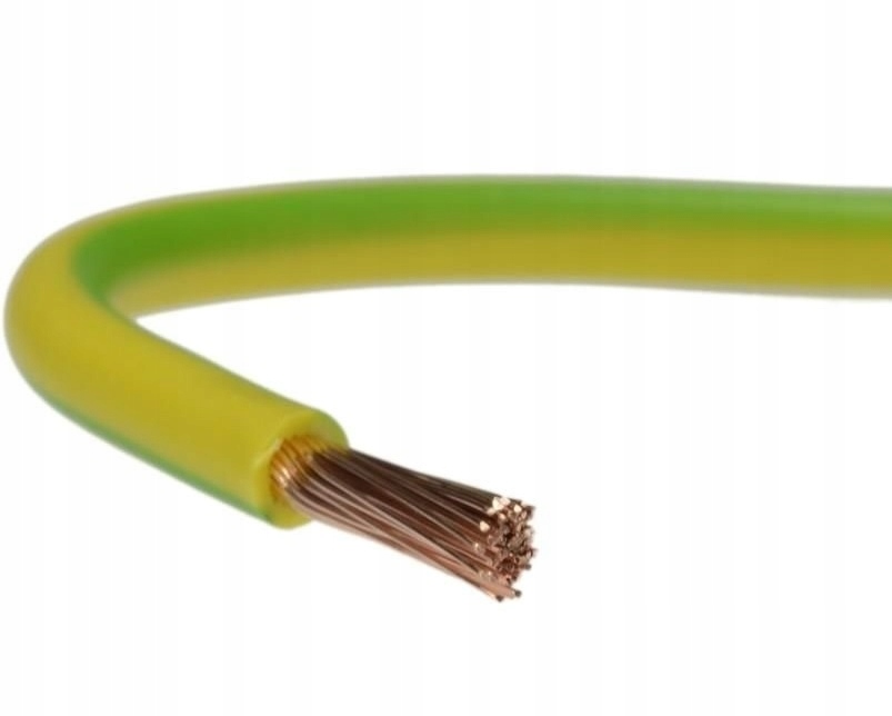 PRZEWÓD INSTALACYJNY LgY 0,75 ŻÓŁTO-ZIEL. NA METRY