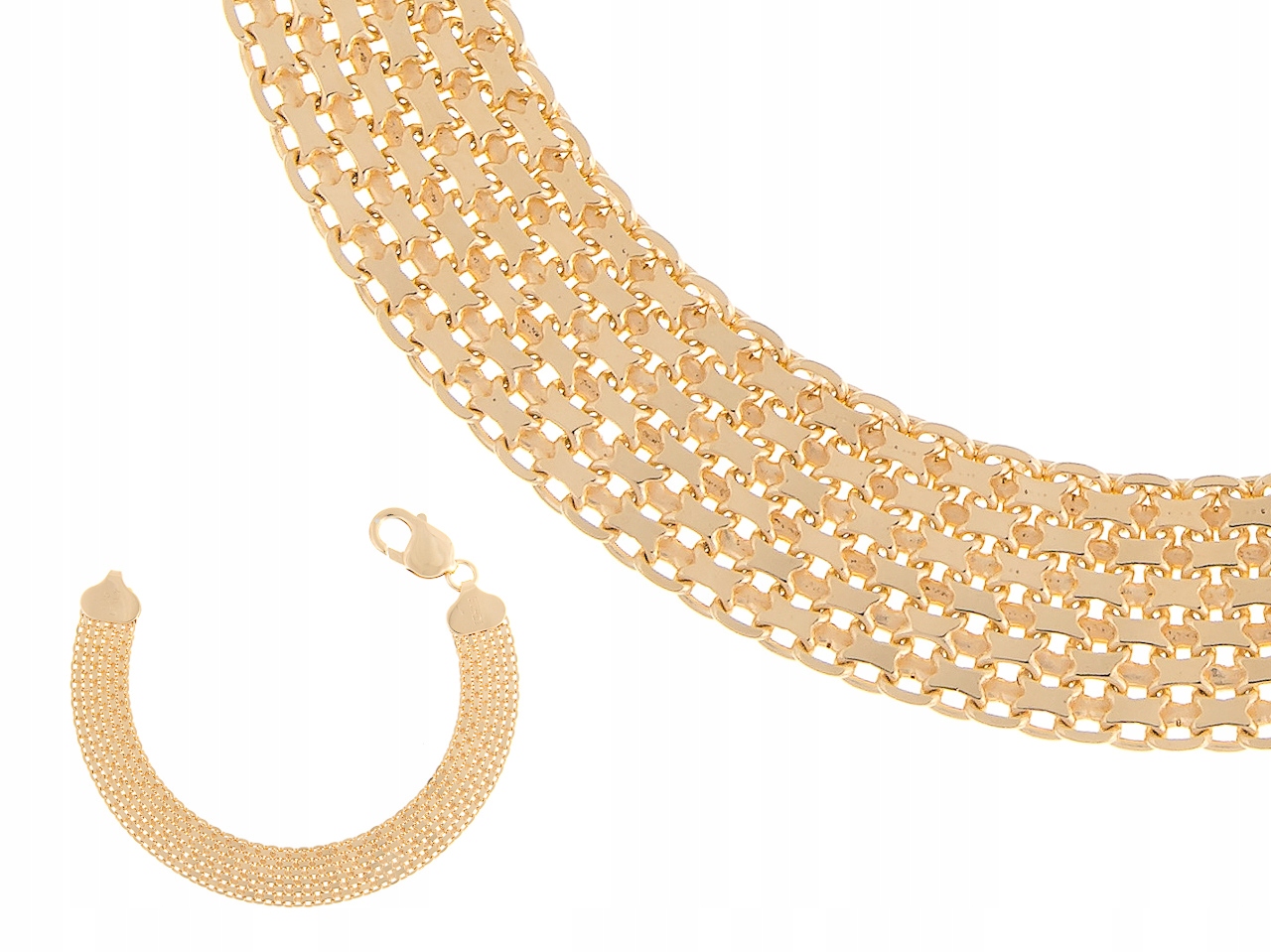 Stříbrný Náramek Bismack 7 Řad 18CM Itálie 10,7MM Dárek