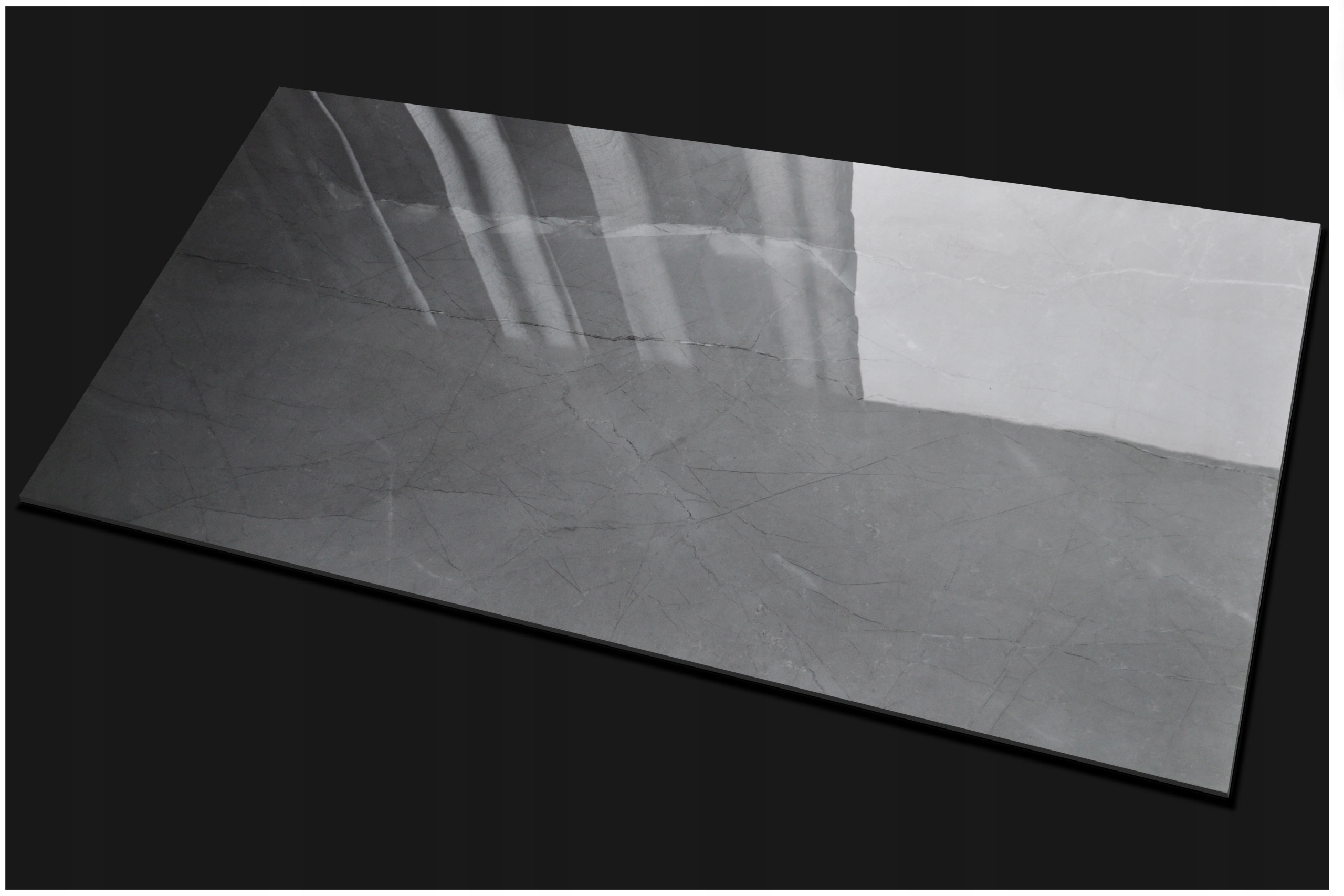 PŁYTKI PODŁOGOWE GRES SZARY MARMUR 120X60 CERAL