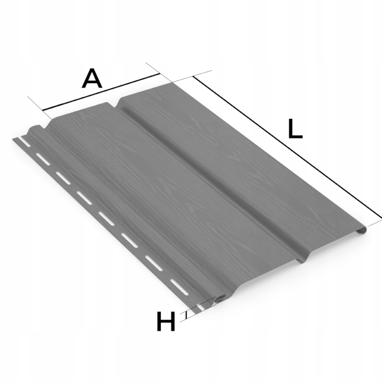 PODBITKA POSUFITKA DACHOWA PCV PODWÓJNA ANTRACYT Marka Gamrat