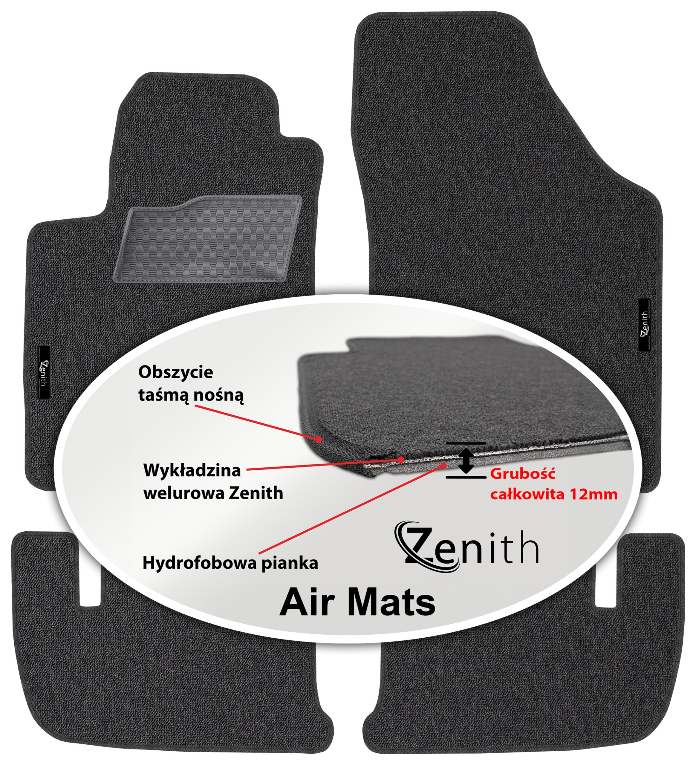 Peugeot Rcz Coupe 2010-2015 Velurové koberce do auta Zenith Air Mats