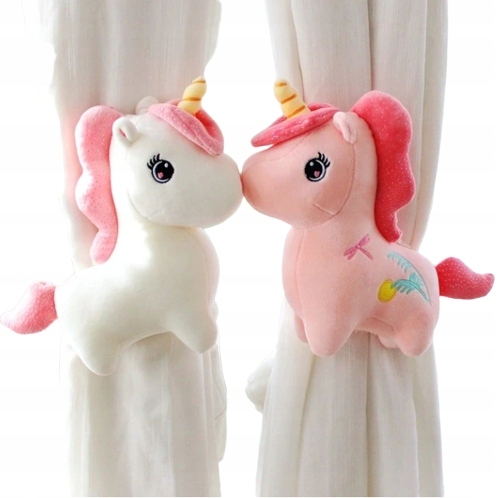 UCHWYTY DO ZASŁON OZDOBY 2 SZT JEDNOROŻCE