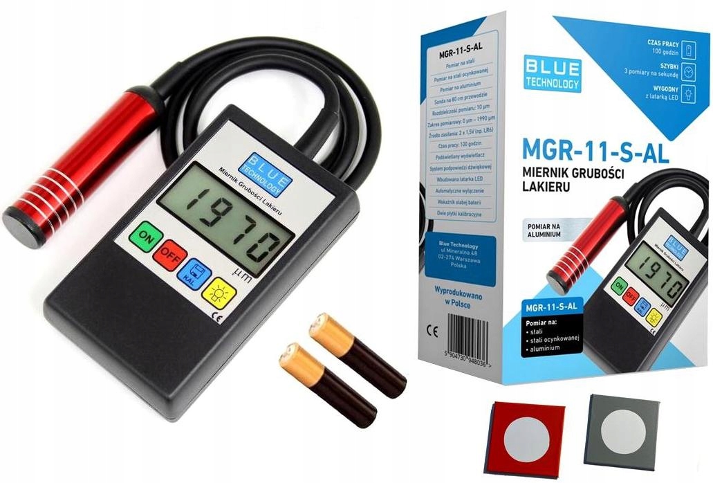 Merač hrúbky laku Blue Technology MGR-11-S-AL