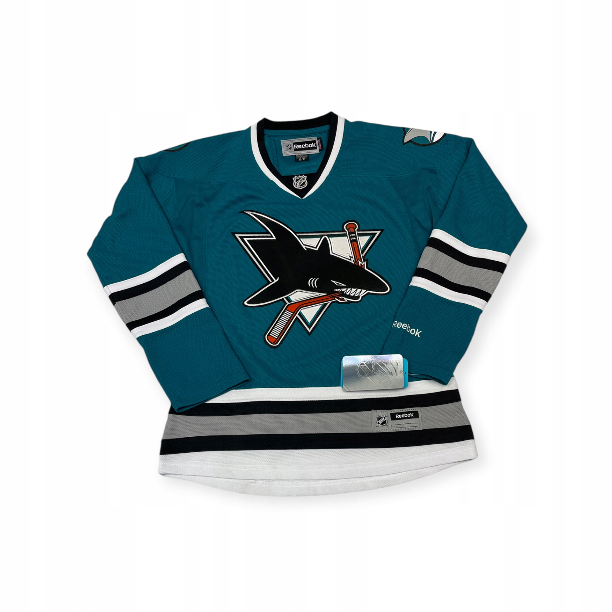 Zelená mikina mikina Reebok NHL6 San Jose Sharks S
