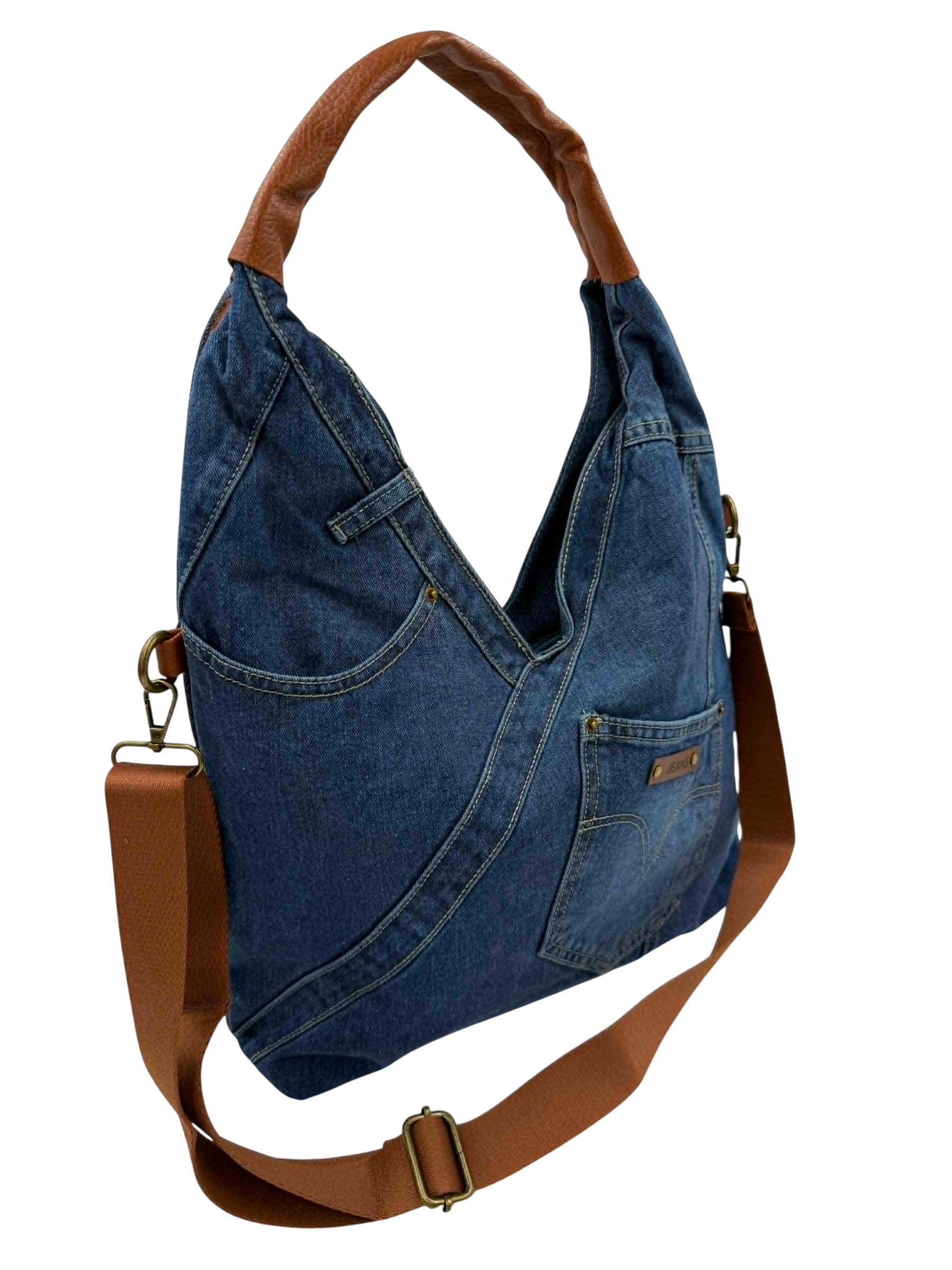 Dámská kabelka Max Flay – Jeans eko-kůže stylová shopperka