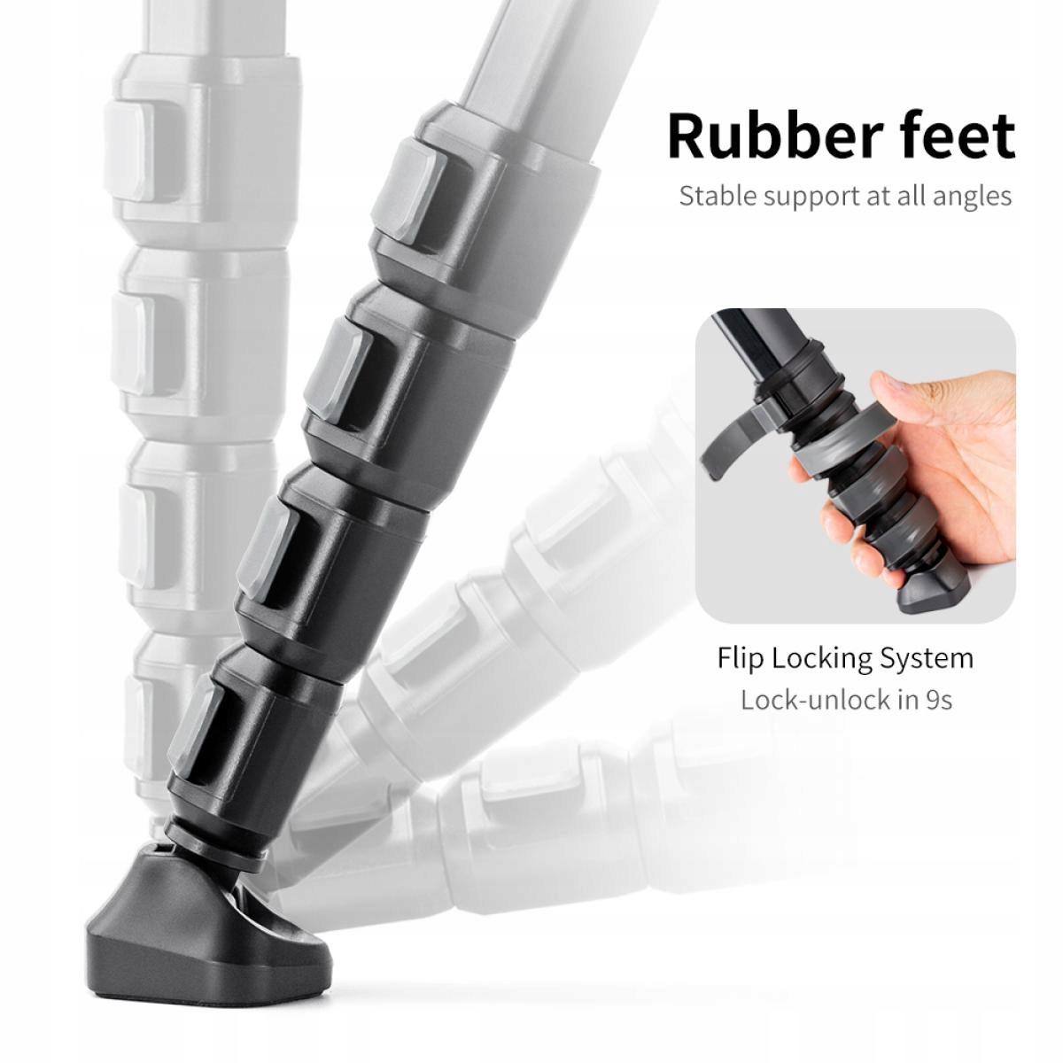 TRIPOD/STATYW Monopod K&F Traveller M1 15KG ETUI GRATIS Minimalna wysokość produktu 47 cm