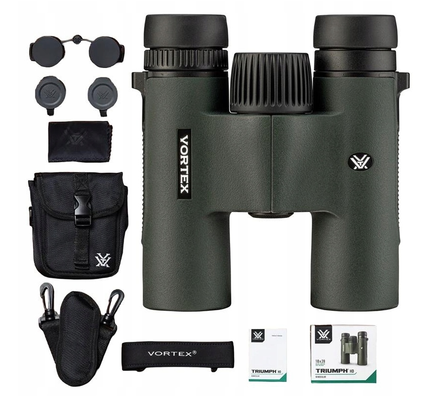 Dalekohled Vortex Triumph Hd 10X28 Kompaktní Doživotní Gw sada K&f