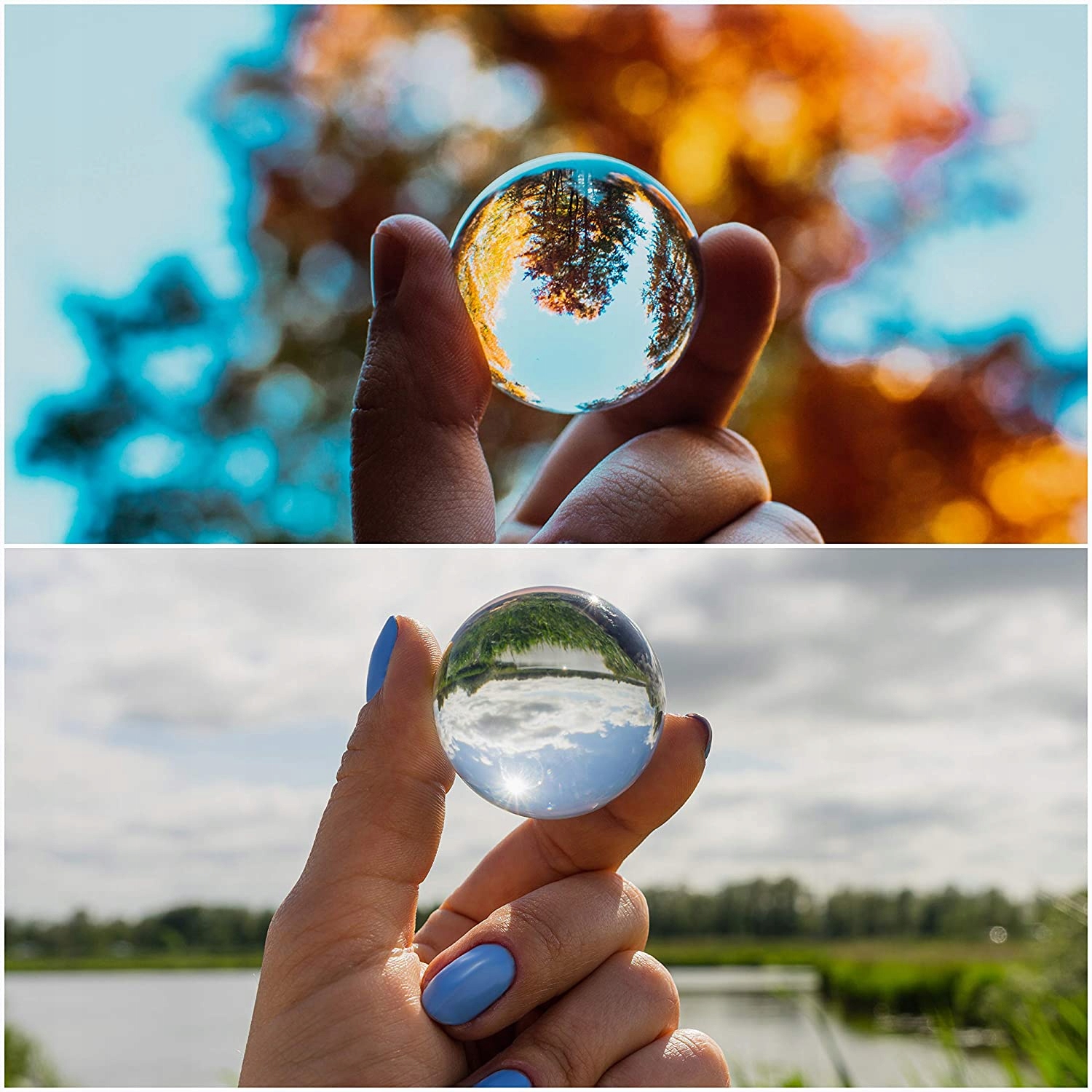 PRYZMAT DO ZDJĘĆ OPTYCZNY ZESTAW FOTOGRAFA 4 SZT Model Trójkąt, kula, piramida, sześcian