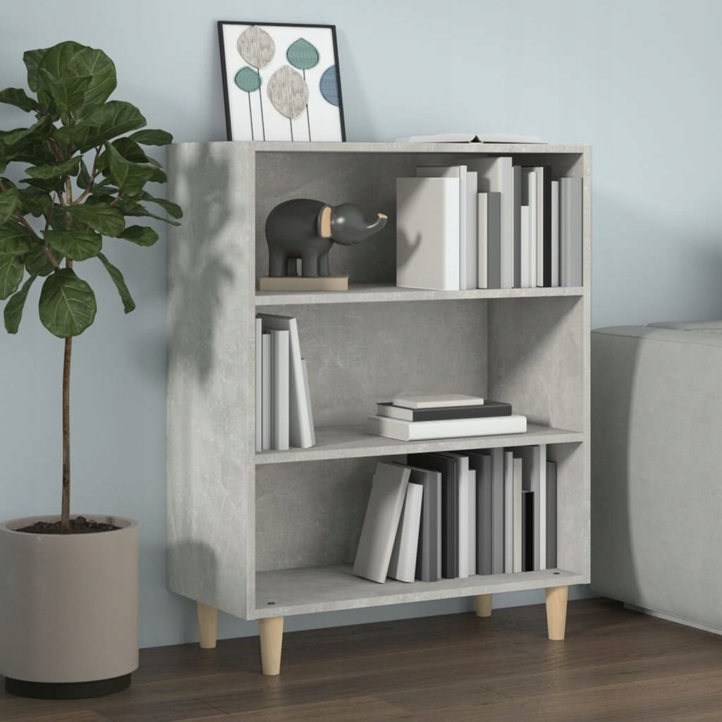 Skriňa, betónovo šedá, 69,5 x 32,5 x 90 cm, materiál na báze dreva