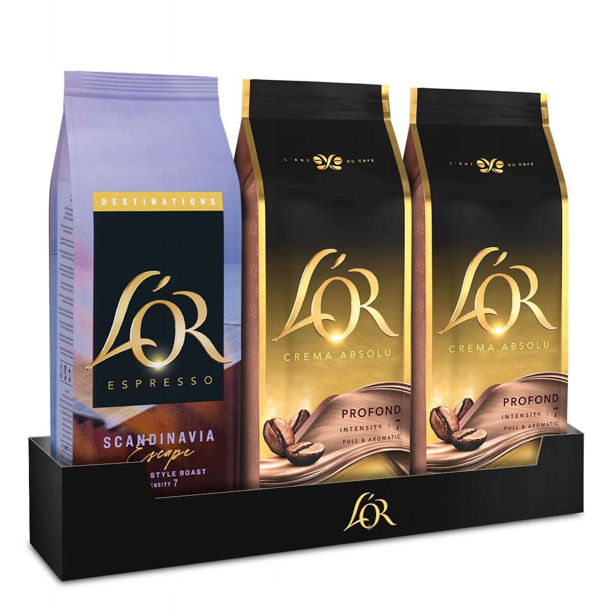 Kawa ziarnista L'or Crema Absolu 2x 500g Scandinavia Escape 450g [1450g]