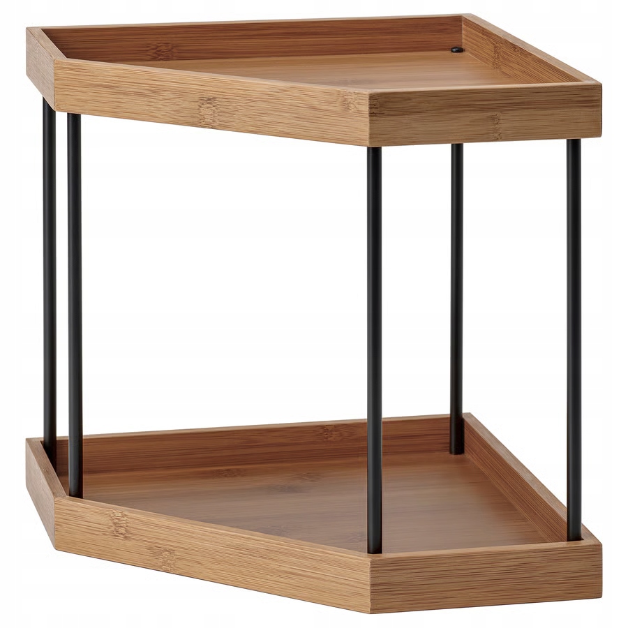 Ikea Nalblecka Półka narożna, metal/bambus do blatu kuchennego