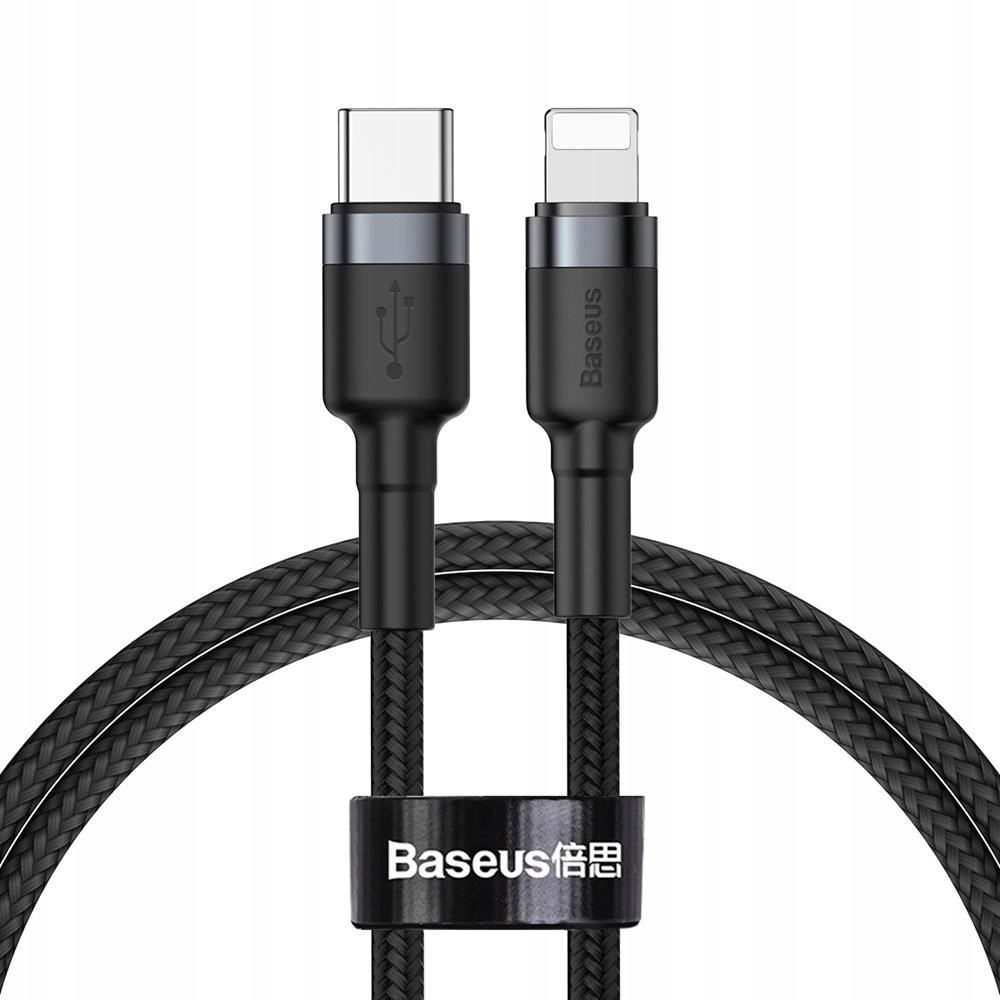 Кабель Baseus USB Type C - Apple Lightning 1 м Черный