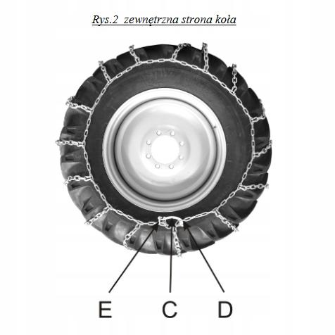 Łańcuch Łańcuchy ŚNIEGOWE do Ciągnika Traktora na Koła G4 Kod producenta LSCRO.G4