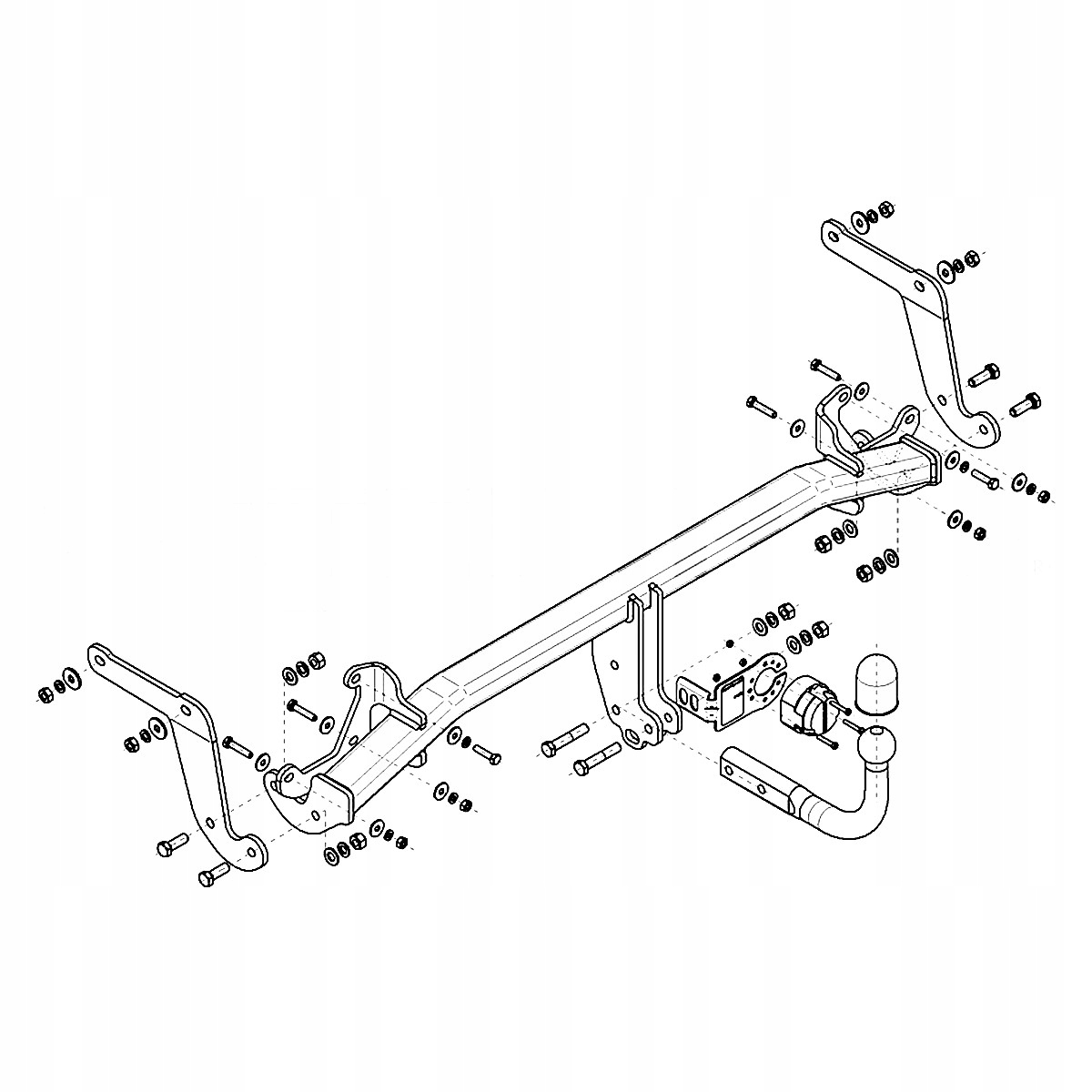 Hak holowniczy Peugeot 5008 II 2 SUV od 17 MODUŁ WIĄZKA 13 PIN GRATIS Nowy Producent Steinhof