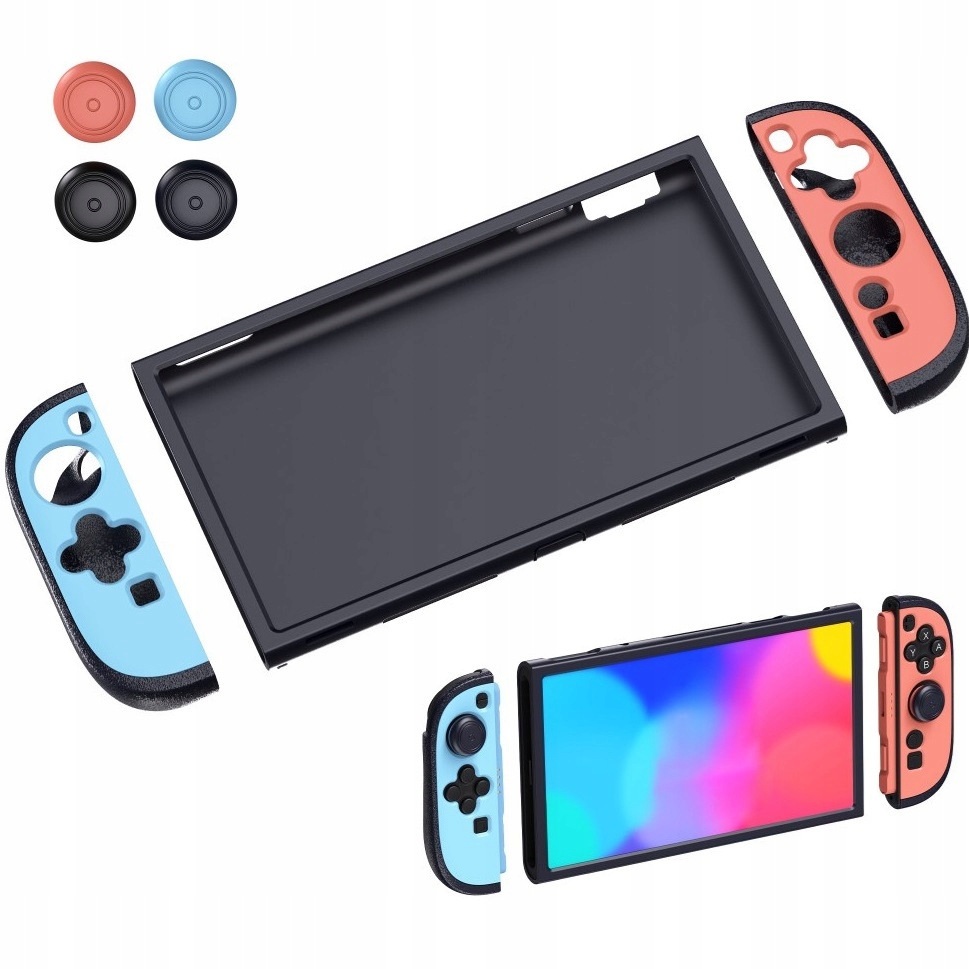 Etui ochronne do Nintendo Switch 2 + uchwyty do Joy-Conów, futerał, obudowa