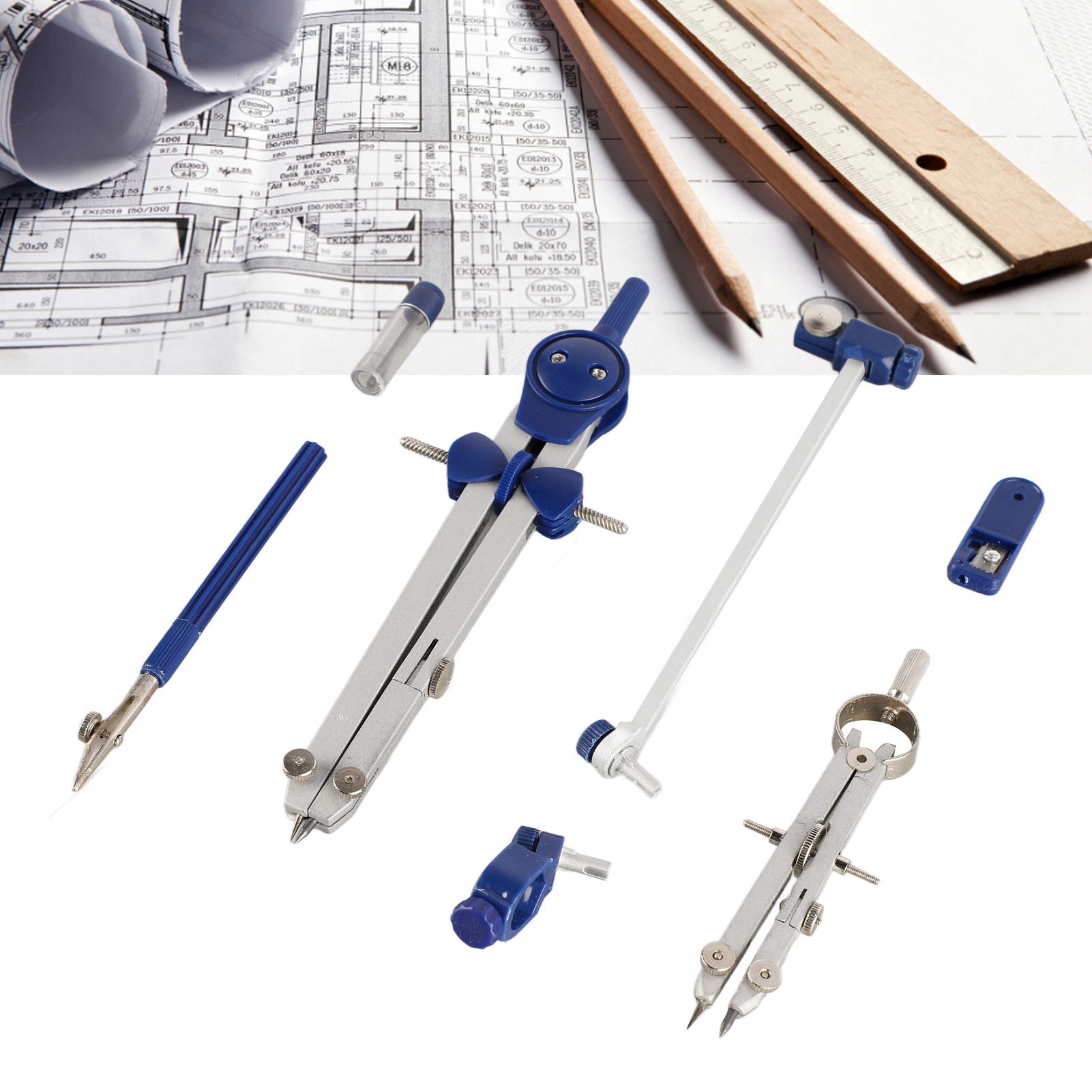 CYRKIEL MAPED STOP SYSTEM 9 ELEMENTÓW Rodzaj cyrkla zestaw